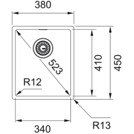 Set Stahlspüle Franke Box 127.0453.653, Küchenarmatur Franke Lina 115.0693.230