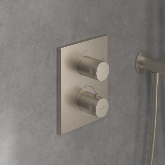 Set Badewannen- und Duscharmatur Villeroy & Boch Universal Taps & Fittings TVD00065300064, Kopfbrause Villeroy & Boch Universal Showers TVC00000100064, TVS10900600064, TVC00045800064, TVD00065100000, TVC00045351064, TVC00045600064, TVC00003500064