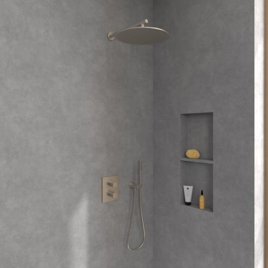 Set Badewannen- und Duscharmatur Villeroy & Boch Universal Taps & Fittings TVD00065300064, Kopfbrause Villeroy & Boch Universal Showers TVC00000100064, TVS10900600064, TVC00045800064, TVD00065100000, TVC00045351064, TVC00045600064, TVC00003500064