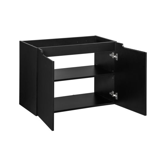 Set Badschrank Comad Nova Black NOVA BLACK D2 82-80-2D, Waschbecken Comad Beyond BEYOND 5 WHITE ( E-6564 ), NOVA BLACK B 89-80
