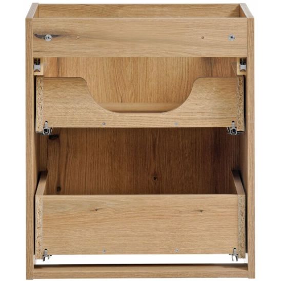 Set Unterschrank Comad Nova Oak NOVA OAK A 82-50-2S, Waschbecken Comad Gaja UN-GAJA35-SW 78570A(35), NOVA WHITE 89-50