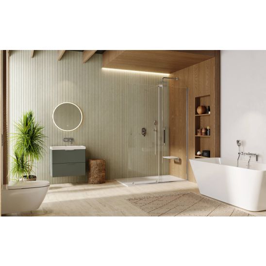 Set Montagesatz Excellent Ortigo KAEX.5012.1014.CR, Duschtüren Excellent Ortigo KAEX.5007.01.1200.LP1/2, KAEX.5007.01.1200.LP2/2