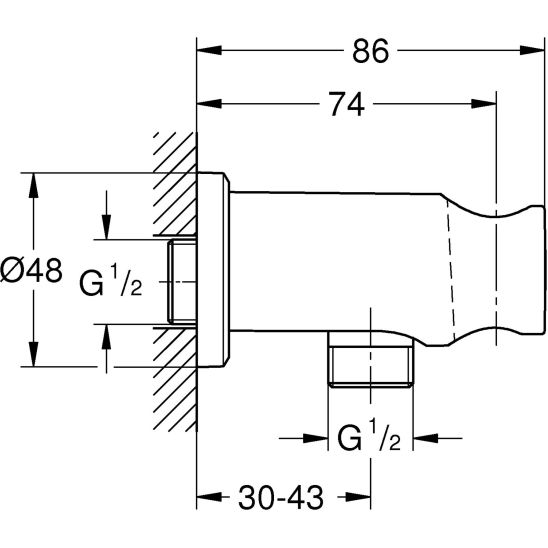 Set Kopfbrause mit Brausearm Grohe Rainshower 26558GL0, Badewannen- und Duscharmatur Grohe Lineare 24064GL1, 26574GL0, 26658GL0, 28362GL1