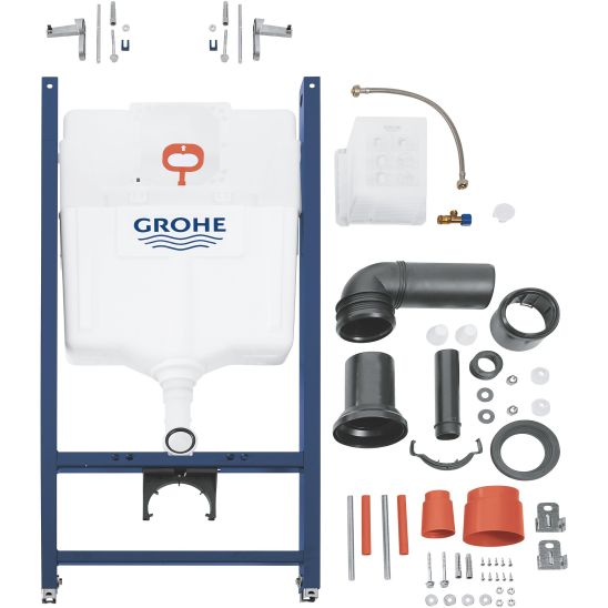 Set WC-Becken mit Absenkautomatik-Sitz Grohe Start 103848SH00, Unterputzrahmen Grohe Solido 38971000