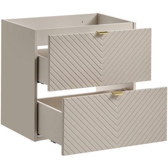 Set Unterschrank Comad Viva Cashmere VIVA CASHMERE 82-60-2S, Waschbecken Comad Domi UN-DOMI-MW 78249MW, NOVA CASHMERE 89-60