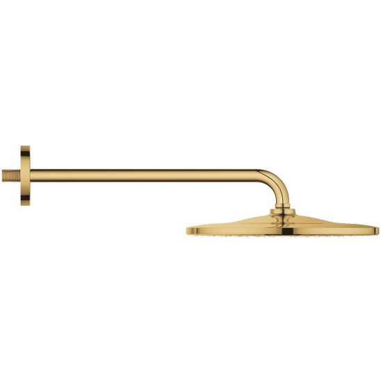 Set Kopfbrause mit Brausearm Grohe Rainshower 26558GL0, Badewannen- und Duscharmatur Grohe Lineare 24064GL1, 26574GL0, 26658GL0, 28362GL1