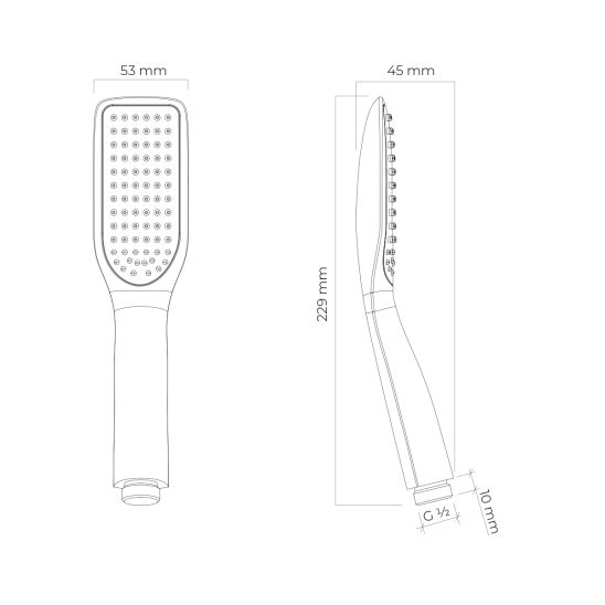 Set Duscharmatur Oltens Hadsel 33006400, Brausehalter Oltens Hald 37403400, 37200400, 37111400
