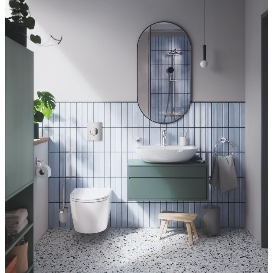 Set WC-Becken mit Absenkautomatik-Sitz Grohe Start 103848SH00, Unterputzrahmen Grohe Solido 38971000