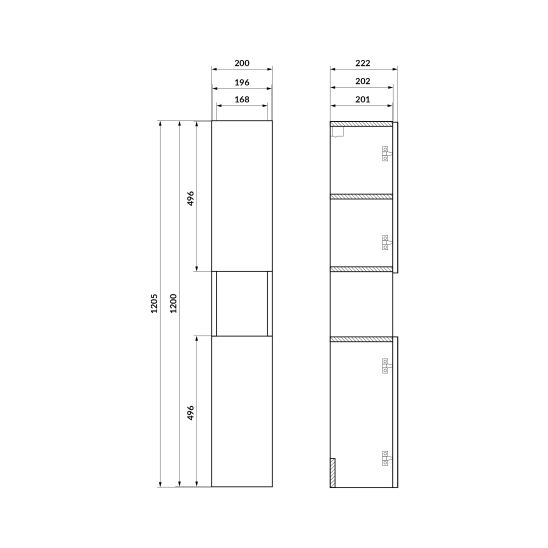 Satz zabudowa stelaża Cersanit Moduo S1026-055, zabudowa stelaża Cersanit Moduo S1026-037, S1026-053, S1026-054, S1026-052, S1026-058, S1026-057, S1026-056