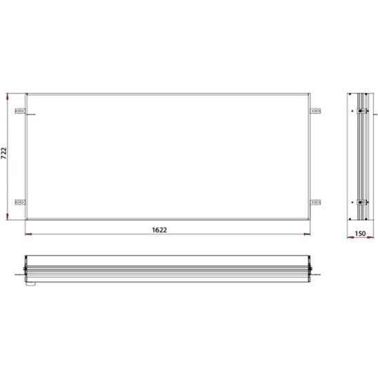 Set Badschrank Kronenbach Cube 2.0 KB100214CR, Unterputz-Montagerahmen für Spiegel Kronenbach Cube 2.0 NU1000035NU
