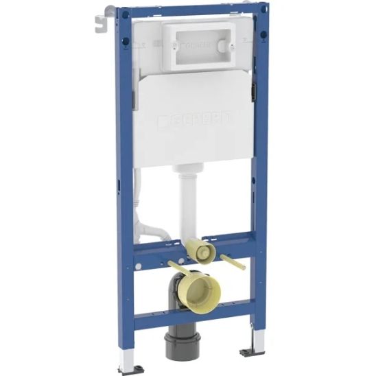 Set Unterputzrahmen Geberit Duofix 111.170.00.2, WC-Becken mit Absenkautomatik-Sitz Omnires Ottawa OTTAWAMWBP