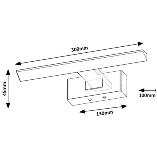 Set Spiegel Elita Oval RE067567000010, Leuchter Rabalux Loric 75023