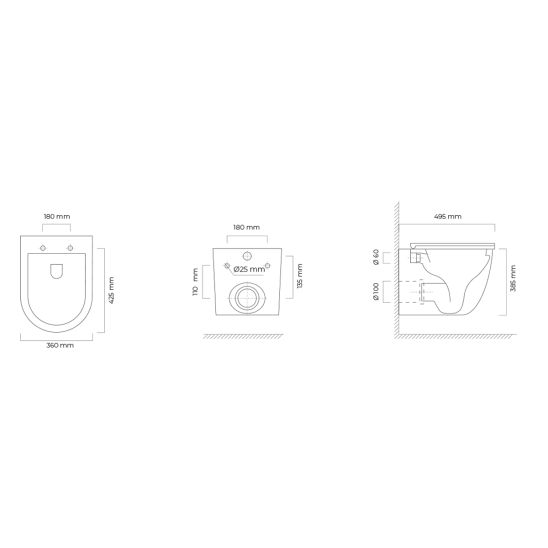 Set WC-Becken Oltens Hamnes 42053000, WC-Sitz Oltens Hamnes 45113000