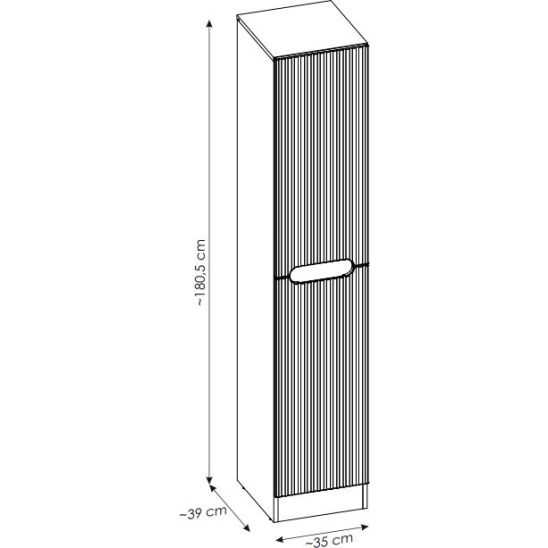 Set Badschrank Comad Nova Cashmere NOVA CASHMERE 80-35-1D1DK, Badschrank Comad Nova Cashmere NOVA CASHMERE 82-80-40-1S, SKY 3 80CM DP (E-8099-3-80)