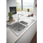 Set Küchenarmatur Grohe Minta 32168000, Tektonit-Waschbecken Franke Orion 114.0286.441