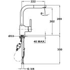 Set Stahlspüle Teka Flexlinea 115000012, Küchenarmatur Teka ARK 239381200