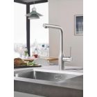 Set Küchenarmatur Grohe Essence 30270DC0, Edelstahlspüle Grohe K700 31574SD1