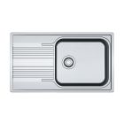 Set Stahlspüle Franke Smart 101.0368.324, Küchenarmatur Oltens Borga 35207100
