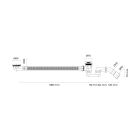 Set Rechteckige Badewanne Oltens Langfoss 10004000, Badewannensiphon Oltens Fusa 03002100