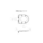 Set WC-Becken Oltens Jog 42501000, Unterputzrahmen Tece Base 9400407, 45102000, 9.240.400