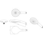 Set Badewannen- und Duscharmatur Oltens Vernal 34104100, Kopfbrause Oltens Sondera 37002100, 37100100, 39400100, 39304100, 37200100
