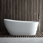 Set Freistehende Badewanne Oltens Gocta 12006000, Verschlusskappe Oltens 09002800, 09004800
