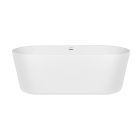 Set Freistehende Badewanne Oltens Inga 12007000, Verschlusskappe Oltens 09002800