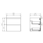 Set Badschrank Cersanit Moduo S929-010, Waschbecken Cersanit Moduo K116-050, S590-030, K116-018, K116-020, S590-023