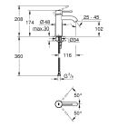 Set Waschtischarmatur Grohe Essence 23590DL1, Ablaufgarnitur Grohe 65807DL0
