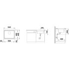 Set Stahlspüle Blanco Etagon 500-U 521841, Küchenarmatur Oltens Skafta 35206300
