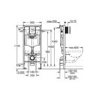 Set Unterputzrahmen Grohe Rapid SL 38827000, WC-Becken Oltens Jog 42001000, 45101000