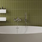 Set Badewannen- und Duscharmatur Hagser Della HGR30000034, Handbrause Hagser Andrea HGR40000037, HGR15000037, HGR90000037