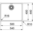 Set Stahlspüle Franke Maris 122.0543.996, Küchenarmatur Oltens Borga 35207100