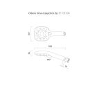 Set Handbrause Oltens Driva EasyClick 37105300, Brauseschlauch Oltens Ronneby 37200300, 37402300
