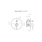 Set Badewannen- und Duscharmatur Oltens Molle 34100800, Kopfbrause Oltens Atran 37004800, 39400800, 39304800, 37102800, 37200800