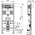 Set Unterputzrahmen Tece Profil 9300302, WC-Becken mit Absenkautomatik-Sitz Omnires Ottawa OTTAWAMWBP, 9.240.400