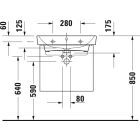 Set Unterschrank Duravit No. 1 N14381049490000, Waschbecken Duravit No. 1 23756000002