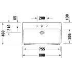 Set Unterschrank Duravit No. 1 N14283049490000, Waschbecken Duravit No. 1 23758000002