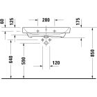 Set Unterschrank Duravit No. 1 N14283049490000, Waschbecken Duravit No. 1 23758000002