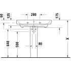 Set Unterschrank Duravit No. 1 N14283049490000, Waschbecken Duravit No. 1 23758000002