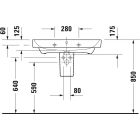 Set Unterschrank Duravit No. 1 N14283049490000, Waschbecken Duravit No. 1 23758000002