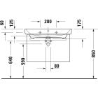 Set Unterschrank Duravit No. 1 N14283049490000, Waschbecken Duravit No. 1 23758000002