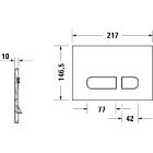 Set WC-Becken mit Absenkautomatik-Sitz Duravit DuraStyle 45510900A1, Unterputzrahmen Duravit DuraSystem WD1011000000, WD5001031000