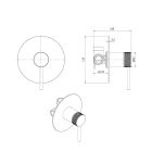 Set Duscharmatur Ksuro 01 12000030, Wandabgangsbogen Oltens Hvita 39304300, 37102300, 37200300