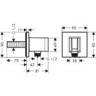 Set Badewannen- und Duscharmatur Hansgrohe Select 15763000, Kopfbrause Hansgrohe Activera Q 28737000, 26889000, 27413000, 01800180, 24320000, 28276000