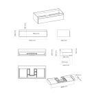 Set Unterschrank Oltens Vernal 60001700, Unterschrank Oltens Vernal 60011700, 63009060