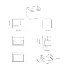 Set Badschrank Oltens Vernal 60013400, Badschrank Oltens Vernal 60017400, 63008300