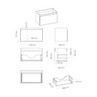 Set Badschrank Oltens Vernal 60014400, Badschrank Oltens Vernal 60009400, 63011300