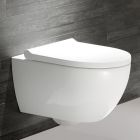 Set WC-Becken mit Absenkautomatik-Sitz Geberit Acanto 502.774.00.8, Unterputzrahmen Geberit Duofix 111.320.00.6, 111.815.00.1, 156.050.00.1