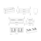 Set Badschrank Oltens Vernal 60019400, Badschrank Oltens Vernal 60013400, 63009300